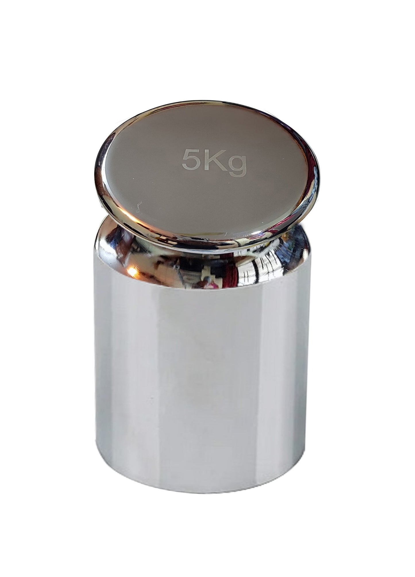 Baijnath Premnath 5000g (5kg) OIML M2 Class Stainless Steel Standard Test weight for Testing & Calibration with NABL Certificate, Precision 800mg with ABS container