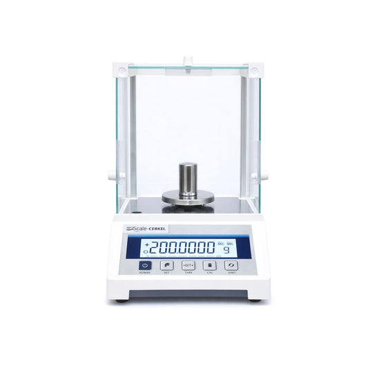 iScale Cerkel i-36 Analytical Balance 200g x 0.0001g (0.1mg) Precision | Repeatability ±0.3mg (0.0003) | NABL Calibration Certificate & 200g Test Weight | Ideal for Gold Jewellery, Lab & Research purpose | RS232 Serial Port | External Calibration