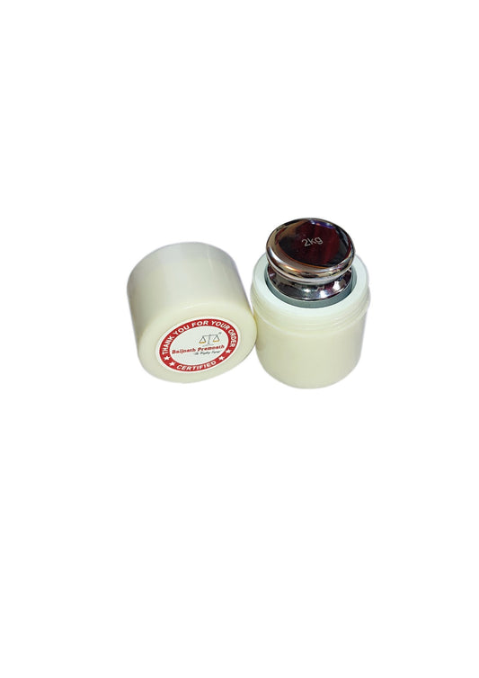 Baijnath Premnath 2000g (2kg) OIML M2 Class Stainless Steel Standard Test weight for Testing & Calibration with NABL Certificate, Precision 300mg with ABS container