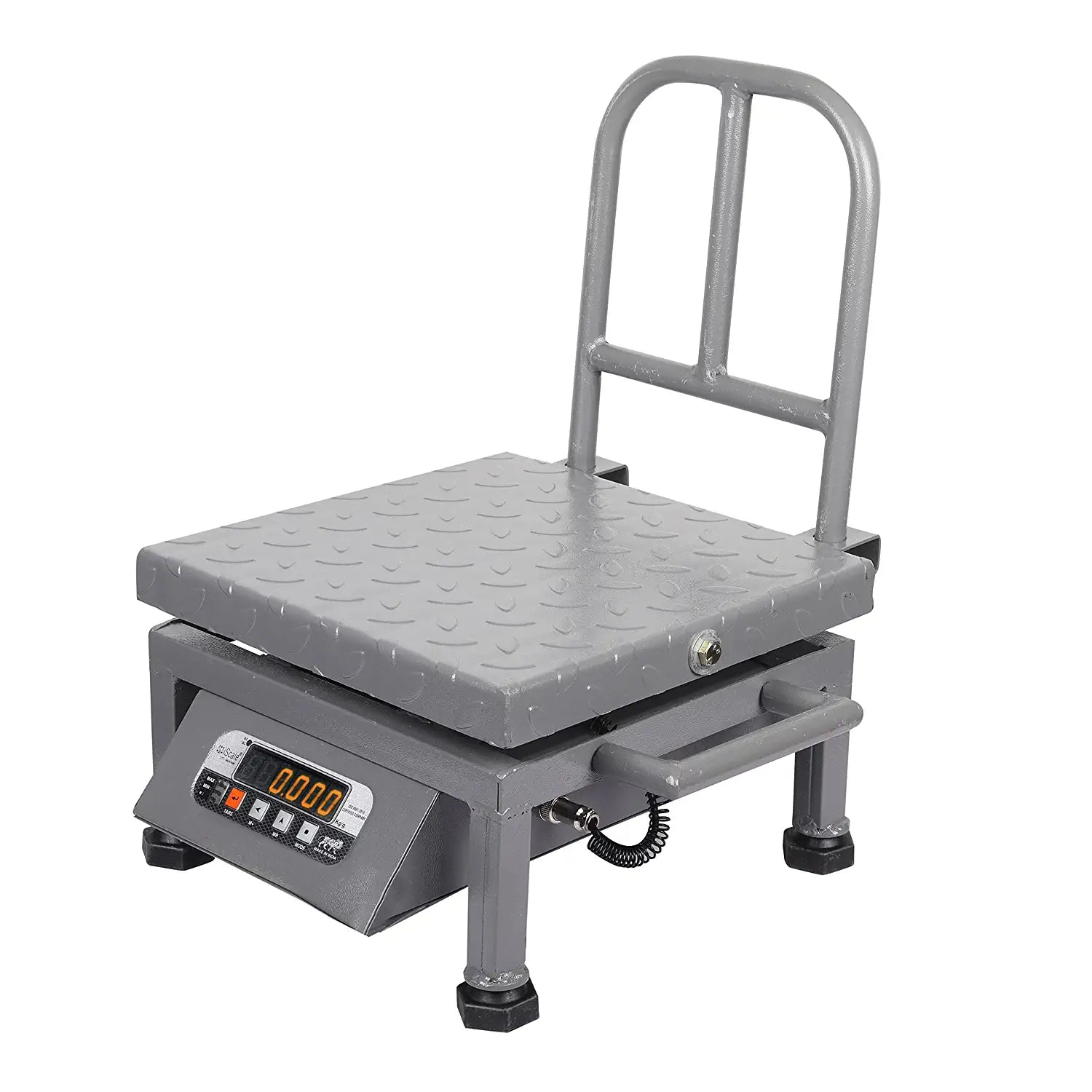 iScale i-21, 50kg x 5g commercial portable scale with stamp & certificate, 300x300mm MS Pan, Front & Back Red Display, Chargeable