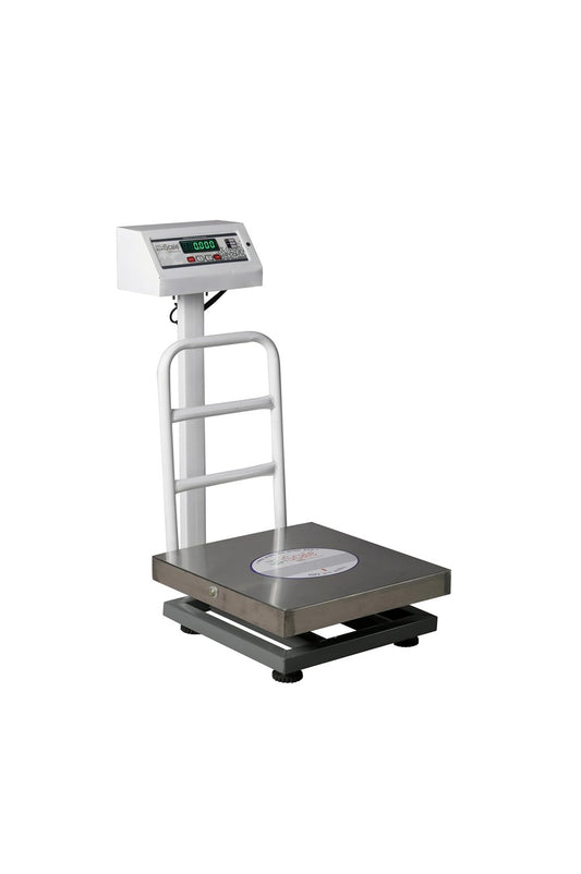 iScale ISP-50S, 50kg x5g platform scale, 350x350mm SS Pan, Front & Back Green Display, Chargeable