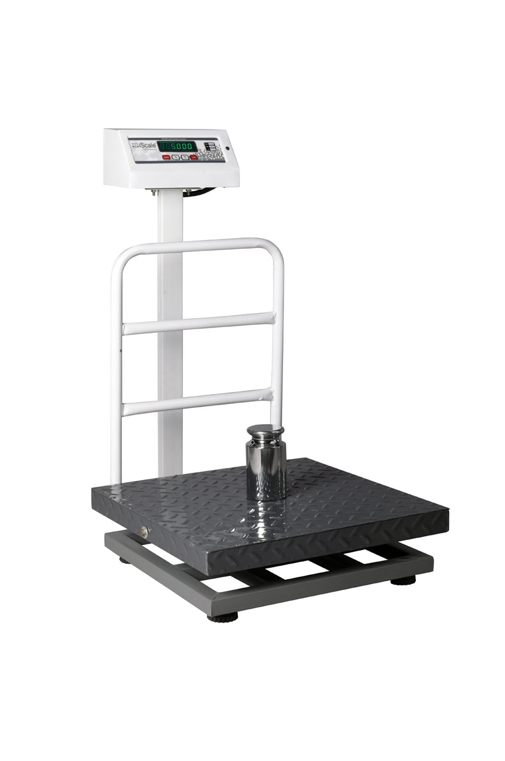 iScale ISP-150M, 150kg x 20g platform scale, 450x450mm MS Pan, Front & Back Green Display, Chargeable