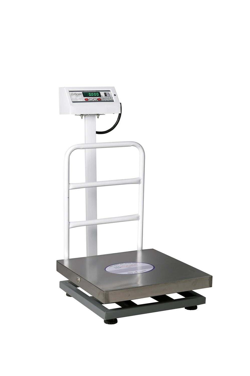 iScale ISP-150S, 150kg x 20g platform scale, 450x450mm SS Pan, Front & Back Green Display, Chargeable