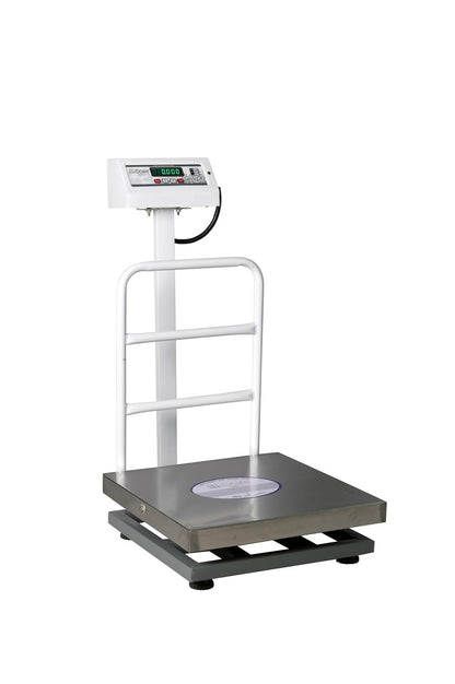 iScale ISP-150S, 150kg x 20g platform scale, 450x450mm SS Pan, Front & Back Green Display, Chargeable