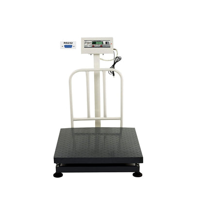 iScale ISP-500M Capacity 500kg x 50g Accuracy,Electronic Weighing Scale with Front Back Double Display, MS Pan,24x24" with RS232 Serial port for computer connectivity & continues data transmission