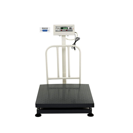 iScale ISP-500M Capacity 500kg x 50g Accuracy,Electronic Weighing Scale with Front Back Double Display, MS Pan,24x24" with RS232 Serial port for computer connectivity & continues data transmission