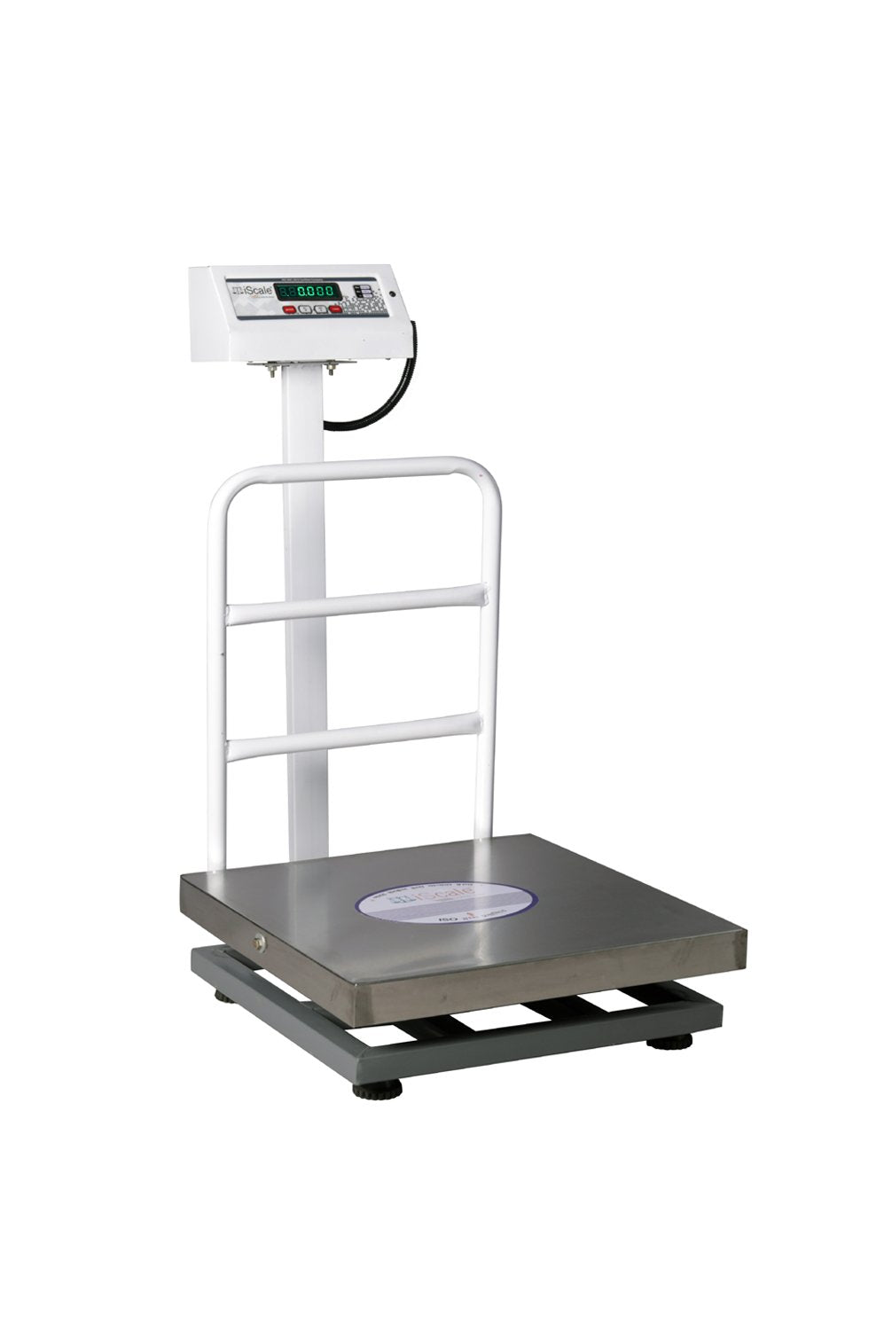 iScale ISP-200S, 200kg x 20g platform scale, 500x500mm SS Pan, Front & Back Green Display, Chargeable