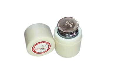 Baijnath Premnath 50g OIML M2 Class Stainless Steel Standard Test weight for Testing & Calibration with NABL Certificate, Precision 30mg with ABS container