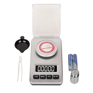 Baijnath Premnath Atom A204 50g x 0.001g (1mg) Max deviation +-6mg, Pocket Scale/Analytical Balance - Ideal for Jewelry and Lab Use with Calibration Test Weight(Not A Legal Scale for Commercial use)