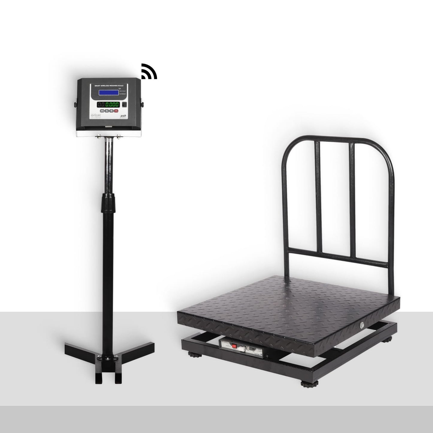 iScale W-500m Wireless Weighing Scale 500kg, 50g Accuracy | 600x600mm MS Platform | PC & Android App | Industrial & Commercial Use