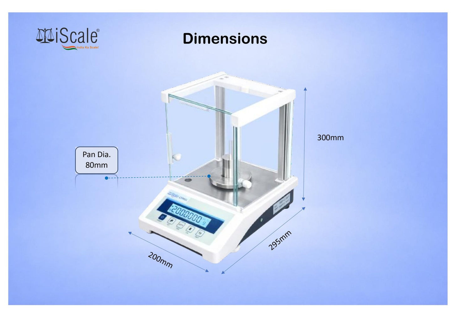 iScale Cerkel i-36 Analytical Balance 200g x 0.0001g (0.1mg) Precision | Repeatability ±0.3mg (0.0003) | NABL Calibration Certificate & 200g Test Weight | Ideal for Gold Jewellery, Lab & Research purpose | RS232 Serial Port | External Calibration