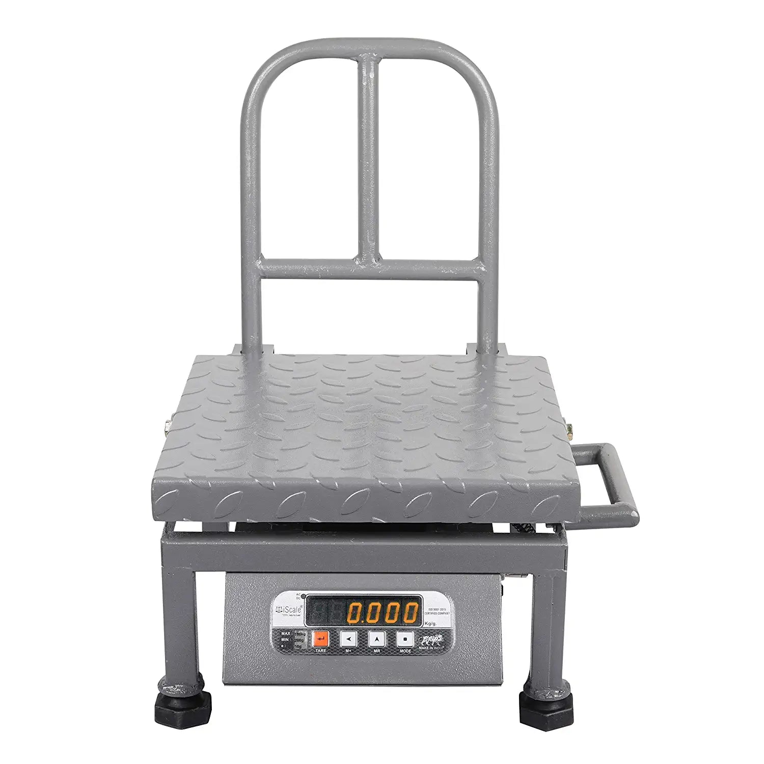 iScale i-21, 100kg x 10g commercial portable scale, 300x300mm MS Pan, Front & Back Red Display, Chargeable