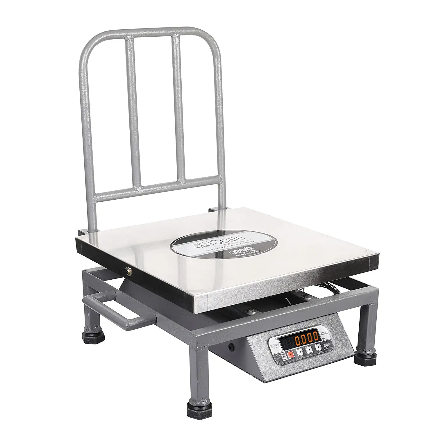 iScale i-22, 200kg x 20g commercial portable scale, 400x400mm SS Pan, Front & Back Red Display, Chargeable