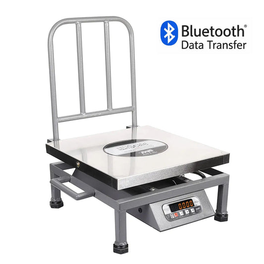 iScale i-22 Bluetooth Platform Scale | 200kg× 20g | SS Pan size 400x400mm | Front & Back Red Display | Free Android/Pc App Billing | For Commercial & Industrial Use