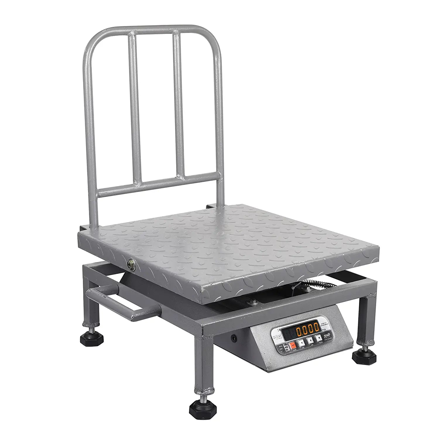 iScale i-23, 200kg x 20g commercial portable scale, 400x400mm MS Pan, Front & Back Red Display, Chargeable