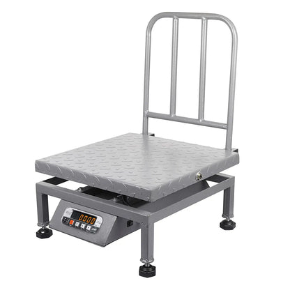 iScale i-23, 150kg x 20g commercial portable scale with stamp & certificate, 400x400mm MS Pan, Front & Back Red Display, Chargeable