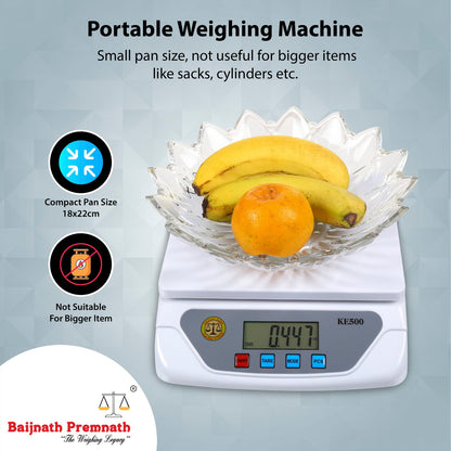 Baijnath Premnath Premium 30Kg x 1g Digital Multi-Purpose Kitchen Balance, Parcel Weight Measuring Machine Weighing Scale (Domestic scale for Research)(Not A Legal Scale for Commercial use)
