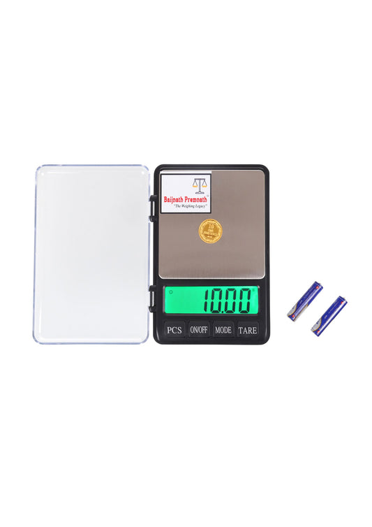 Baijnath Premnath Dairy 1kg (1000gram) x 0.01g (10mg) Digital Jewelry Portable Weighing Scale(Not A Legal Scale for Commercial use)