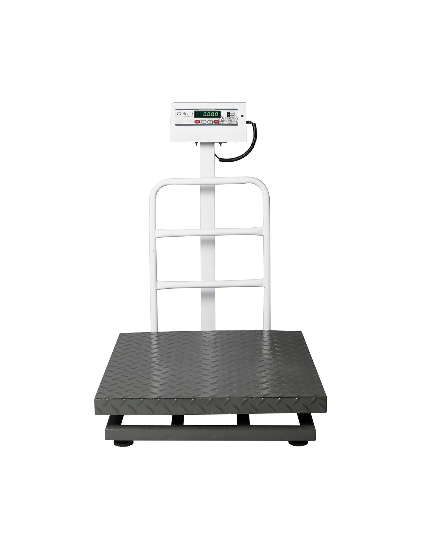 iScale ISP-300M, 300kg x 50g platform scale, 600x600mm MS Pan, Front & Back Green Display, Chargeable