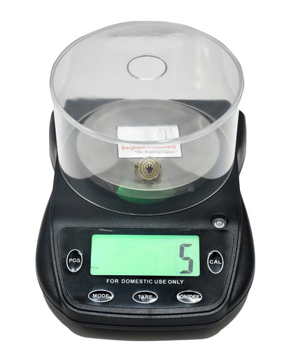 Baijnath Premnath 500g x 0.01g (10mg), Gold & Silver ornaments and laboratory Research purpose Weighing Scale with Windshield cover and Direct power cable(Not A Legal Scale for Commercial use)