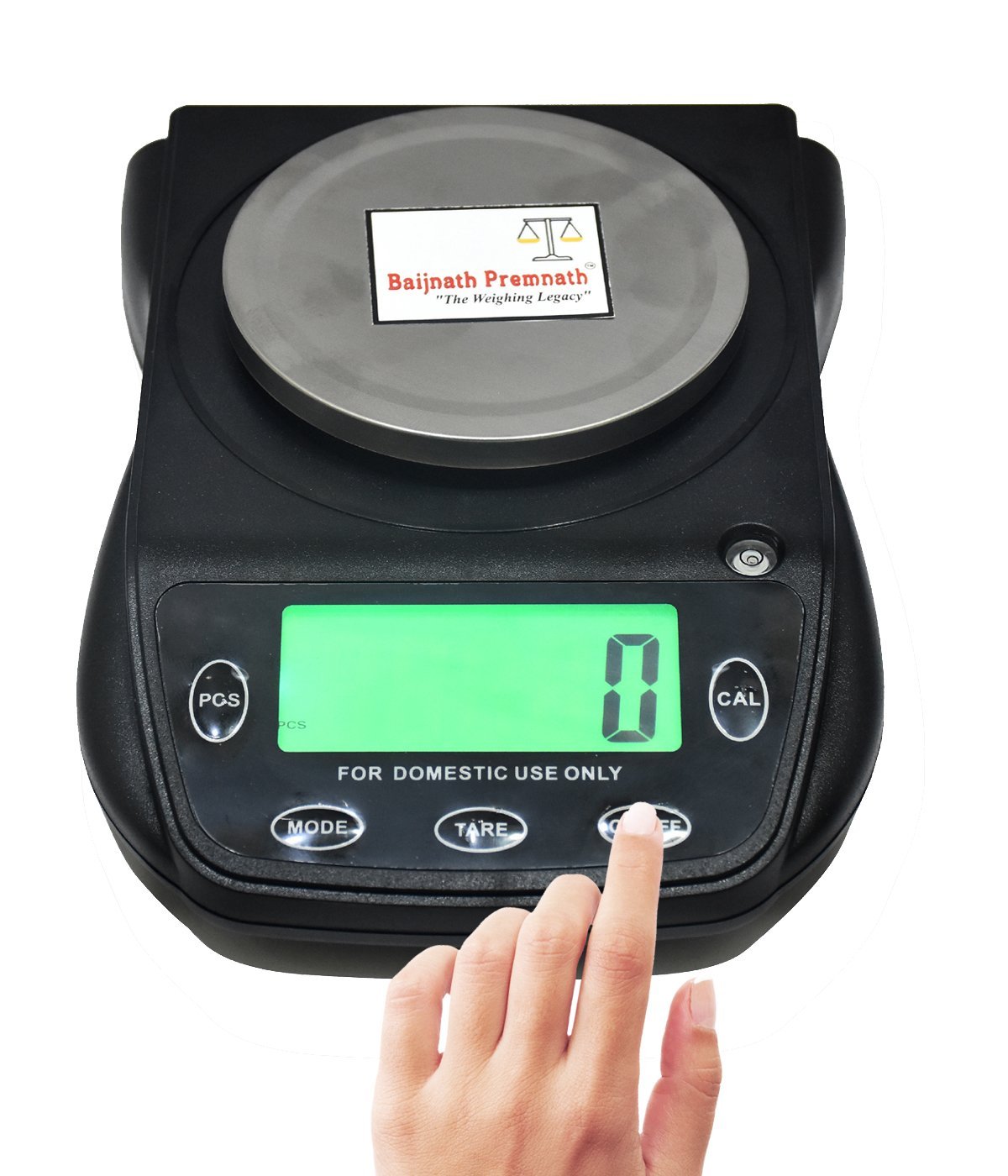 Baijnath Premnath 500g x 0.01g (10mg), Gold & Silver ornaments and laboratory Research purpose Weighing Scale with Windshield cover and Direct power cable(Not A Legal Scale for Commercial use)