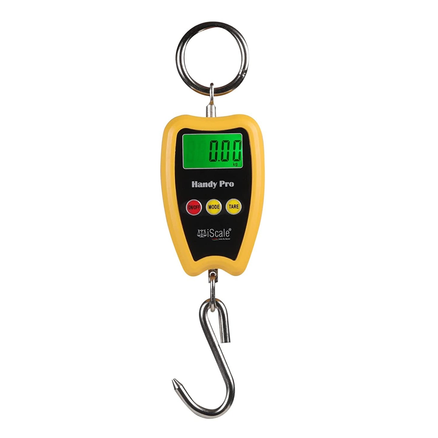 iScale Handy Pro 200kg x 50g Digital Portable Hanging Weighing Scale with Stainless Steel Hook for Industries, Cylinder, Fishing and Multipurpose Domestic Weighing Use(Not A Legal Scale for Commercial use)