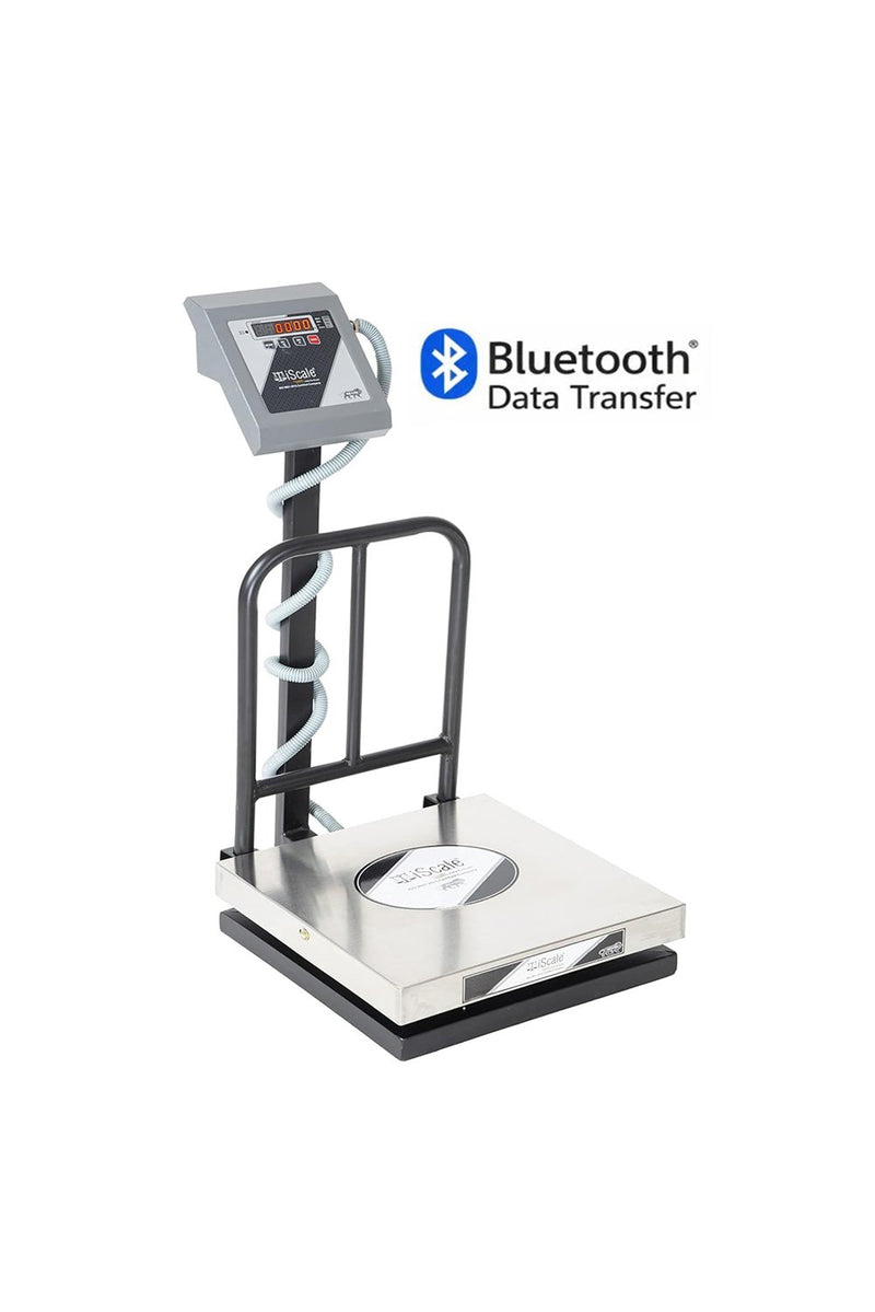 iScale i-12 Bluetooth Platform Scale | 100kg× 10g | SS Pan size 400x400mm | Front & Back Red Display | Free Android/Pc App Billing | For Commercial & Industrial Use
