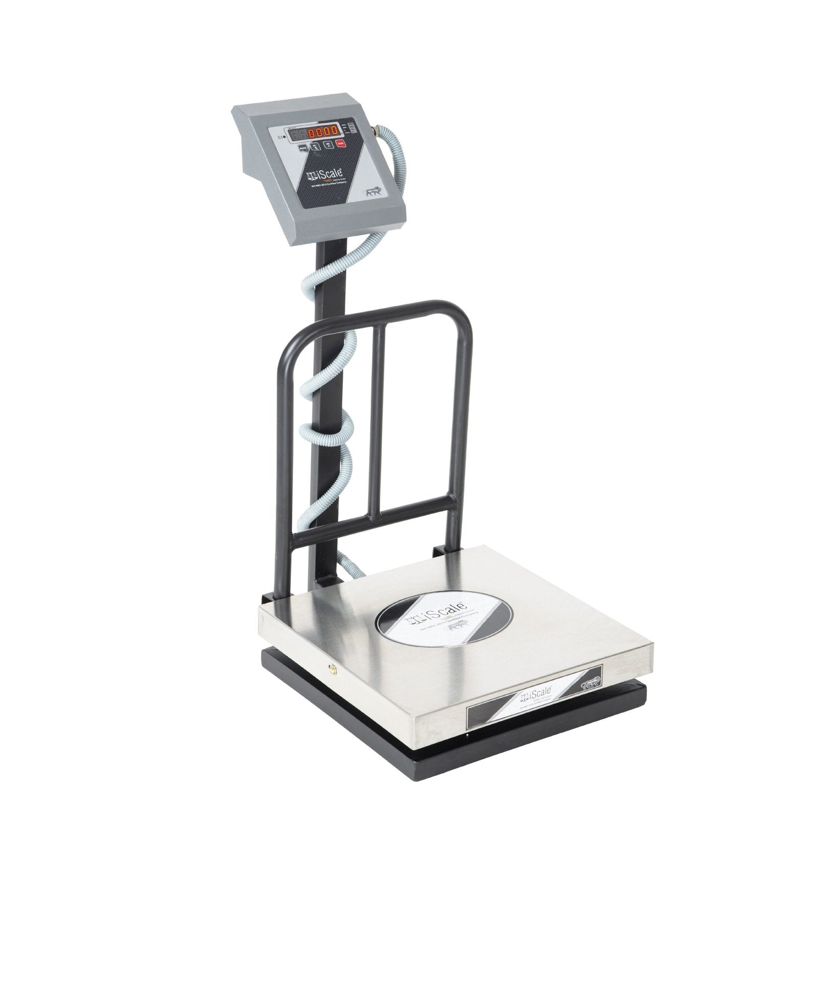 iScale i-12, 100kg x 10g platform scale, 400x400mm SS Pan, Front & Back Red Display, Chargeable