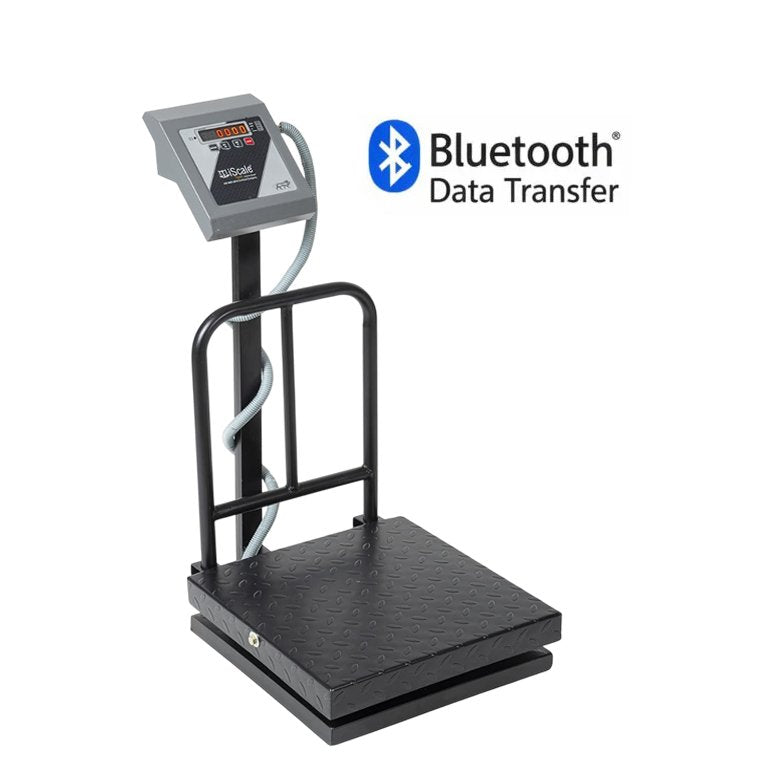 iScale i-13 Bluetooth Platform Scale | 100kg× 10g | MS Pan size 400x400mm | Front & Back Red Display | Free Android/Pc App Billing | For Commercial & Industrial Use