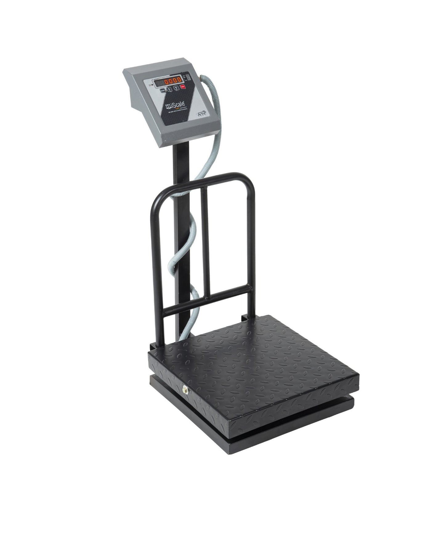 iScale i-13, 100kg x 10g platform scale, 400x400mm MS Pan, Front & Back Red Display, Chargeable