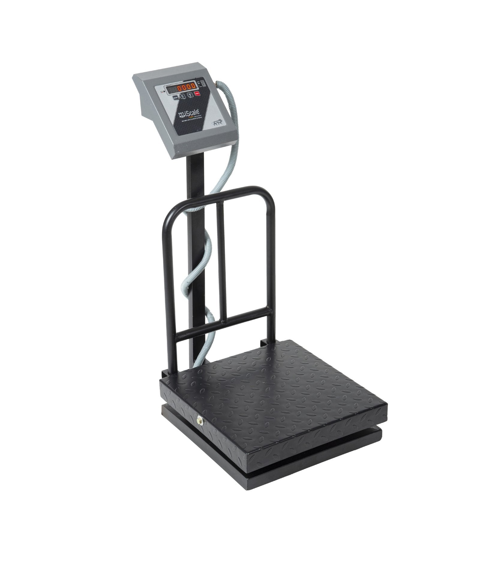 iScale i-13, 100kg x 10g platform scale, 400x400mm MS Pan, Front & Back Red Display, Chargeable