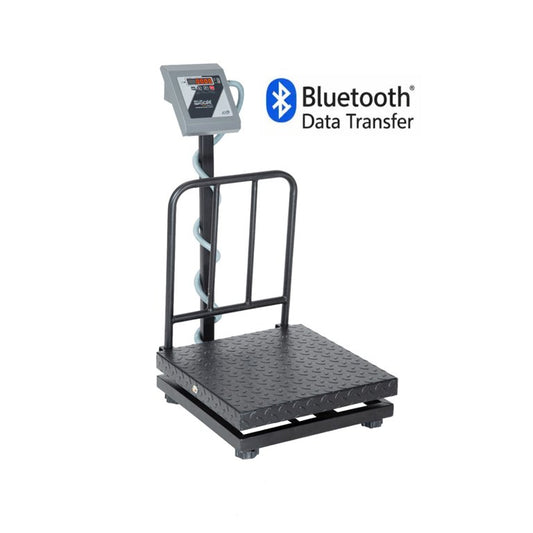 iScale i-15 Bluetooth Platform Scale | 150kg× 20g | MS Pan size 450x450mm | Front & Back Red Display | Free Android/Pc App Billing | For Commercial & Industrial Use