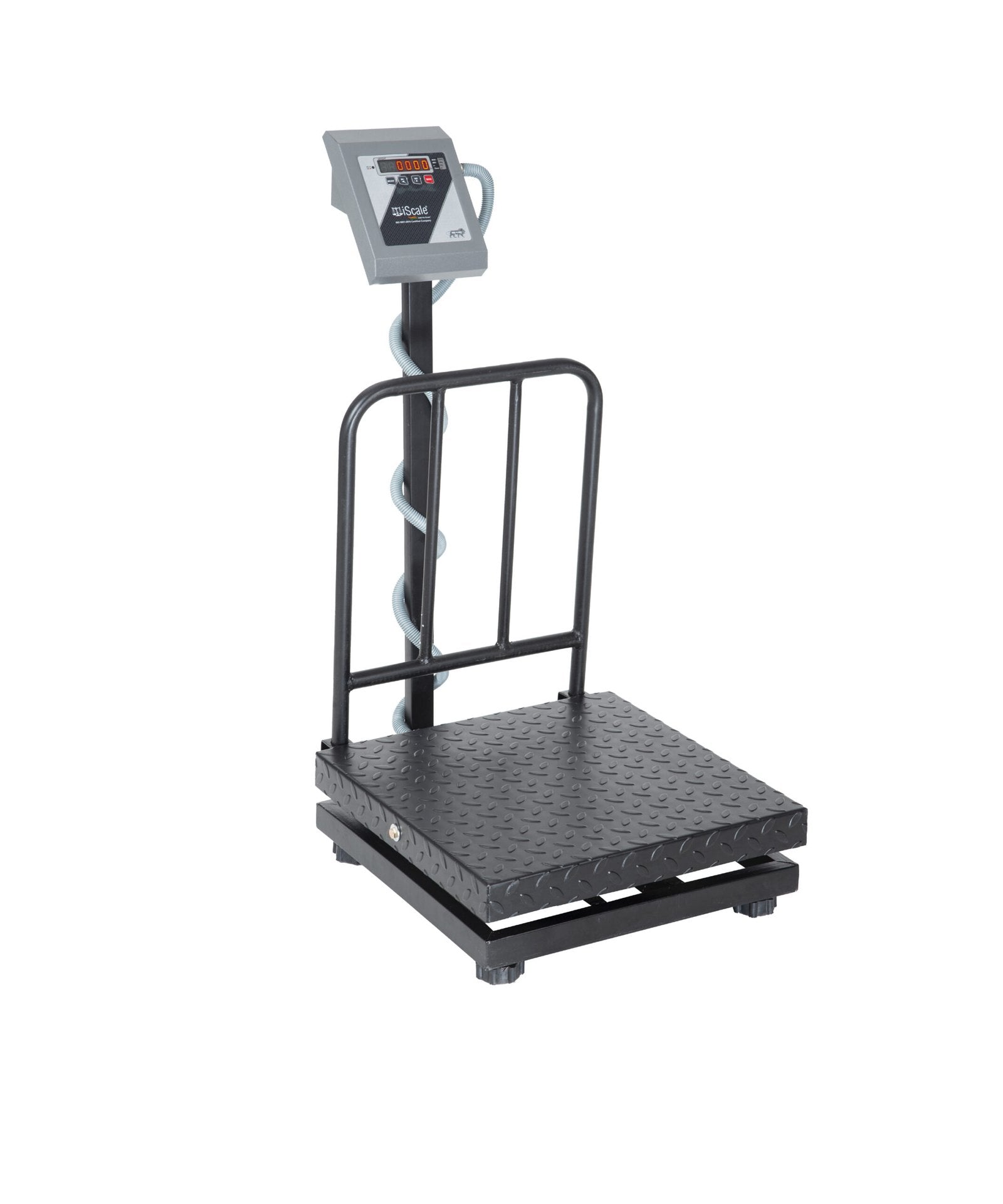 iScale i-15, 150kg x 20g platform scale, 450x450mm MS Pan, Front & Back Red Display, Chargeable