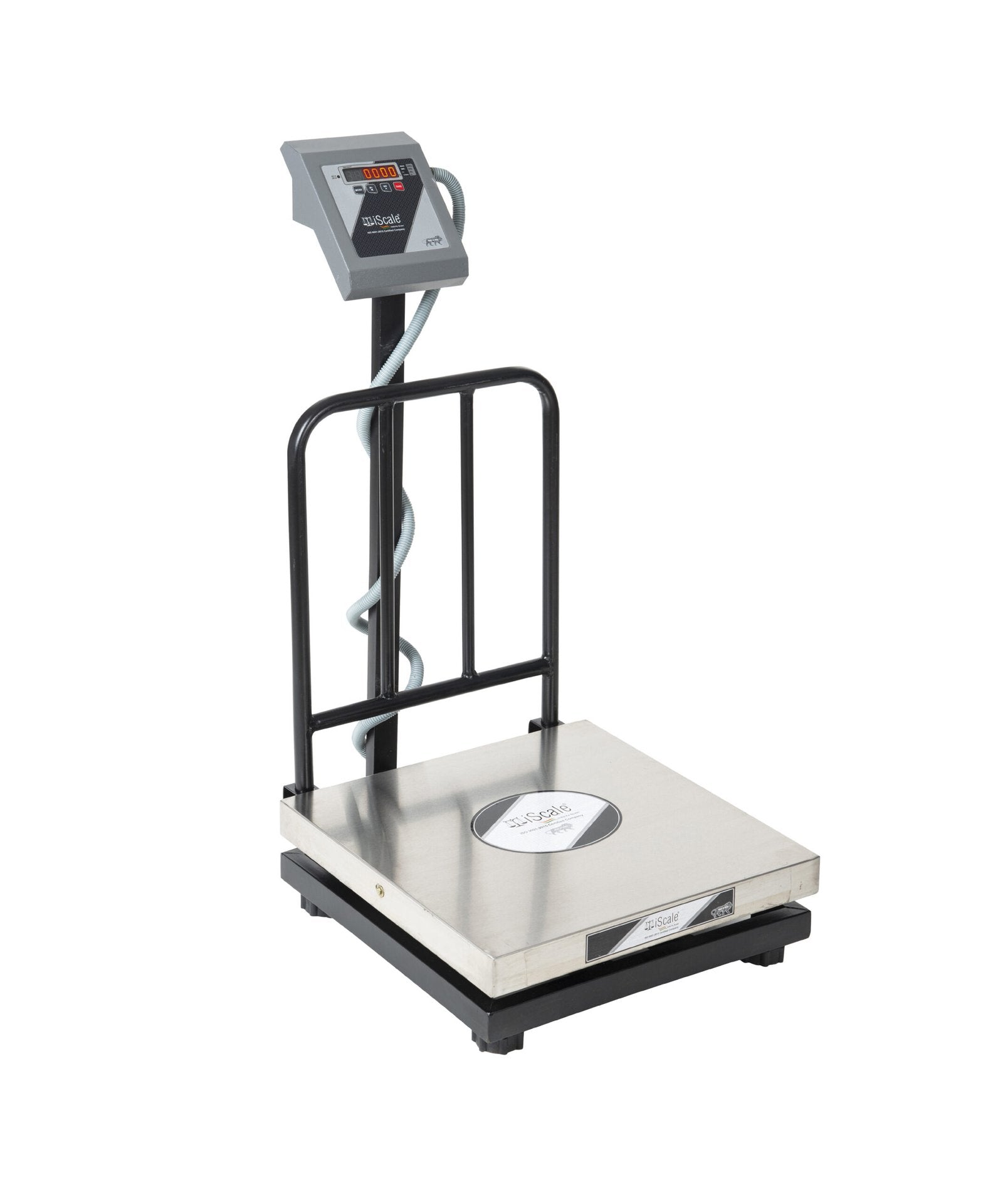 iScale i-16, 200kg x 20g platform scale, 500x500mm SS Pan, Front & Back Red Display, Chargeable