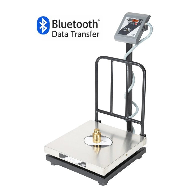 iScale i-18 Bluetooth Platform Scale | 500kg× 50g | SS Pan size 600x600mm | Front & Back Red Display | Free Android/Pc App Billing | For Commercial & Industrial Use