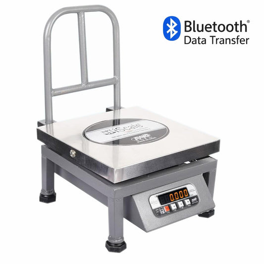 iScale i-20 Bluetooth Platform Scale | 100kg× 10g | SS Pan size 300x300mm | Front & Back Red Display | Free Android/Pc App Billing | For Commercial & Industrial Use