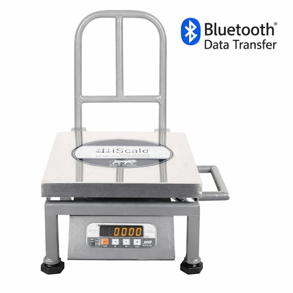 iScale i-20 Bluetooth Platform Scale | 50kg× 5g | SS Pan size 300x300mm | Front & Back Red Display | Free Android/Pc App Billing | For Commercial & Industrial Use