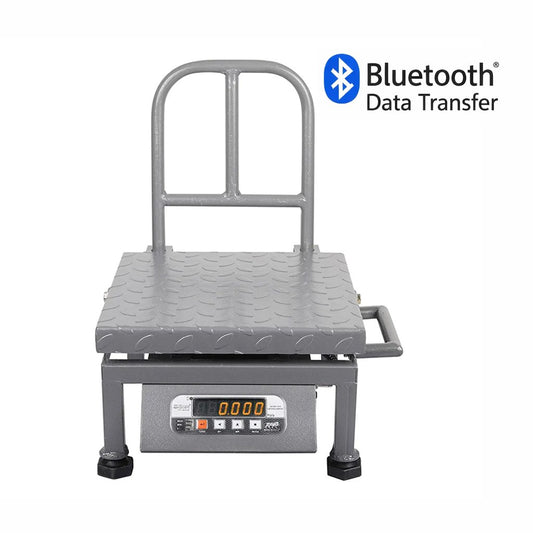 iScale i-21 Bluetooth Platform Scale | 50kg× 5g | MS Pan size 300x300mm | Front & Back Red Display | Free Android/Pc App Billing | For Commercial & Industrial Use