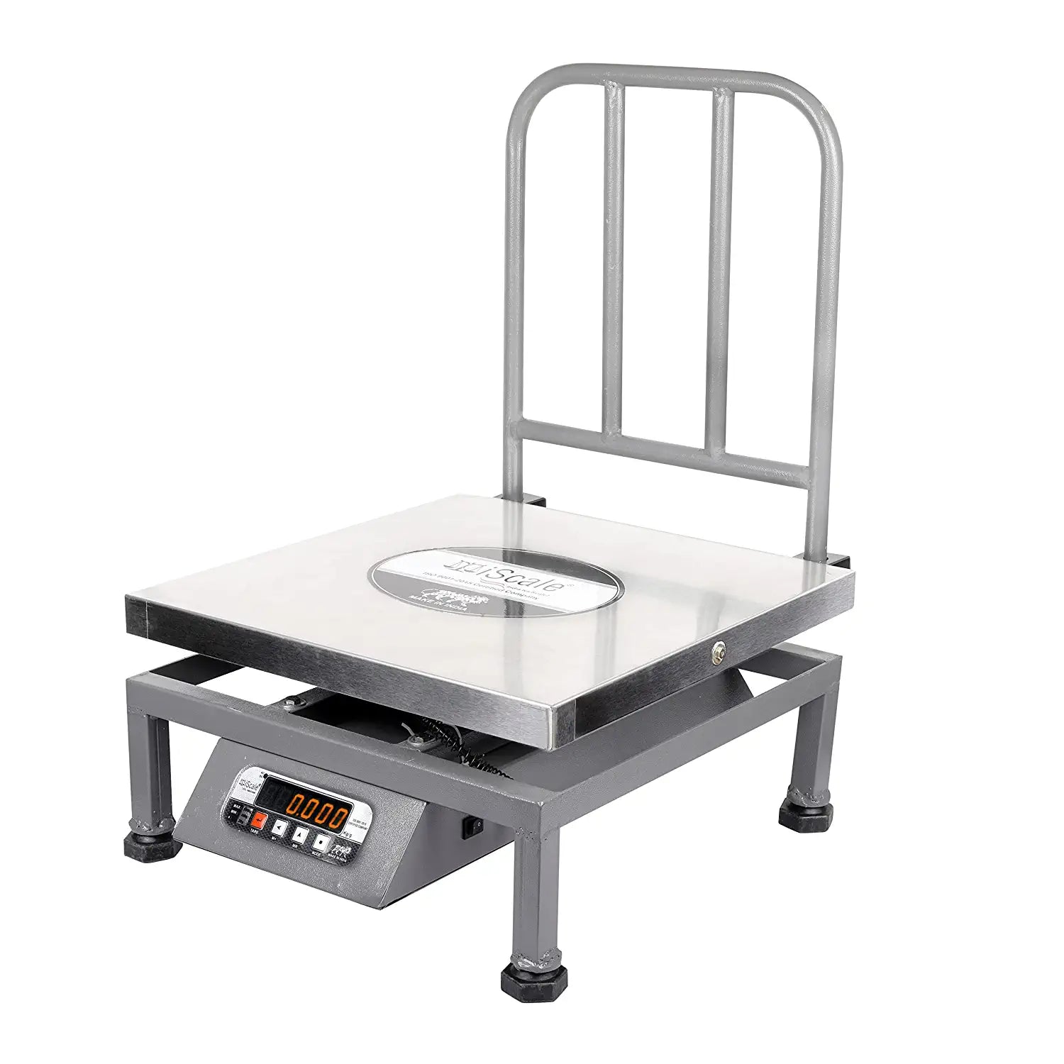 iScale i-22, 150kg x 20g commercial portable scale, 400x400mm SS Pan, Front & Back Red Display, Chargeable