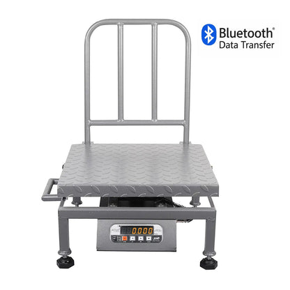 iScale i-23 Bluetooth Platform Scale | 150kg× 20g | MS Pan size 400x400mm | Front & Back Red Display | Free Android/Pc App Billing | For Commercial & Industrial Use