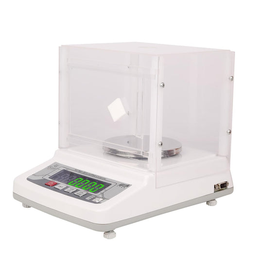 iScale i-31 600g x10mg (0.01g) Analytical Balance/Gold Weighing Scale for Jewelry, Labs and Commercial uses with Windshield Cover, Front & Back double display