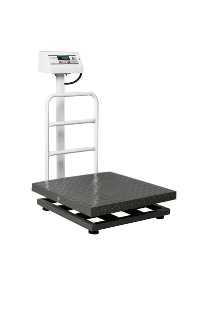 iScale ISP-500M, 500kg x 20g platform scale, 600x600mm MS Pan, Front & Back Green Display, Chargeable