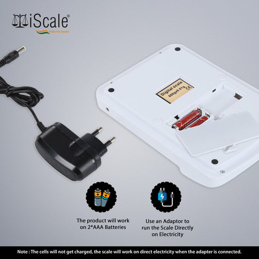 iScale i-400c Capacity 500g, Accuracy 10mg (0.01g) Analytical Balance for Labs and Gold Jewelry weighing with Windshield cover, Power Adapter & AAA Batteries (Domestic & Research Purpose)(Not A Legal Scale for Commercial use)