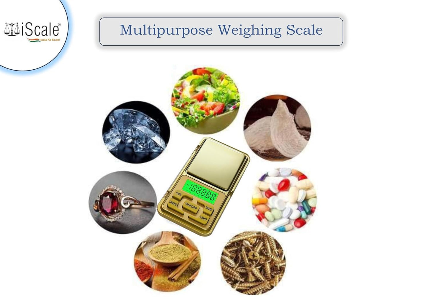 Baijnath Premnath KES Professional Pocket Scale - 200g x 0.01g Precision, Ideal for Jewelry and Lab Use - Golden Edition(Not A Legal Scale for Commercial use )