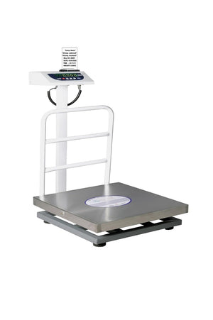 iScale P-300S: 300kg x 50g Commercial Scale with Weight Slip Printing by Built-in Thermal Printer, 600x600mm Stainless Steel Platform, Calibration Certificate Included