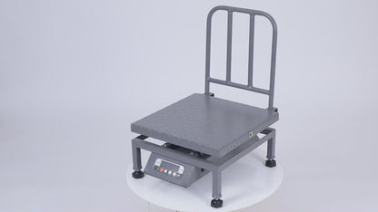 iScale i-21, 50kg x 5g commercial portable scale with stamp & certificate, 300x300mm MS Pan, Front & Back Red Display, Chargeable