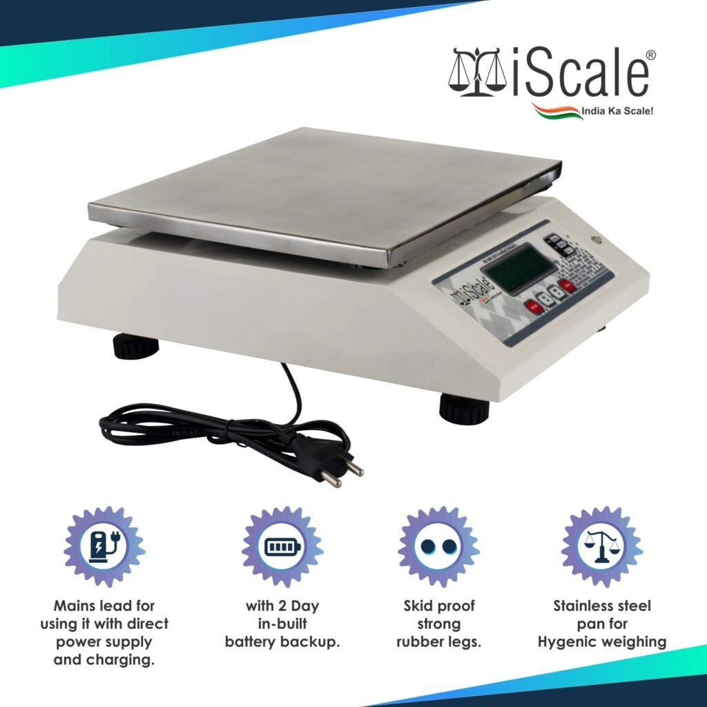 i Scale 30Kg x 2g Digital Retail Counter Weighing Machine - Best