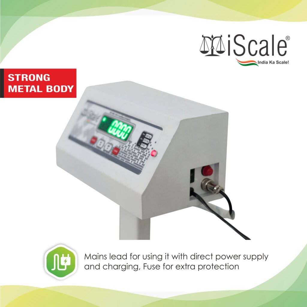 Iscale Digital Platform Weighing Scale 300kg Capacity 50g Accuracy