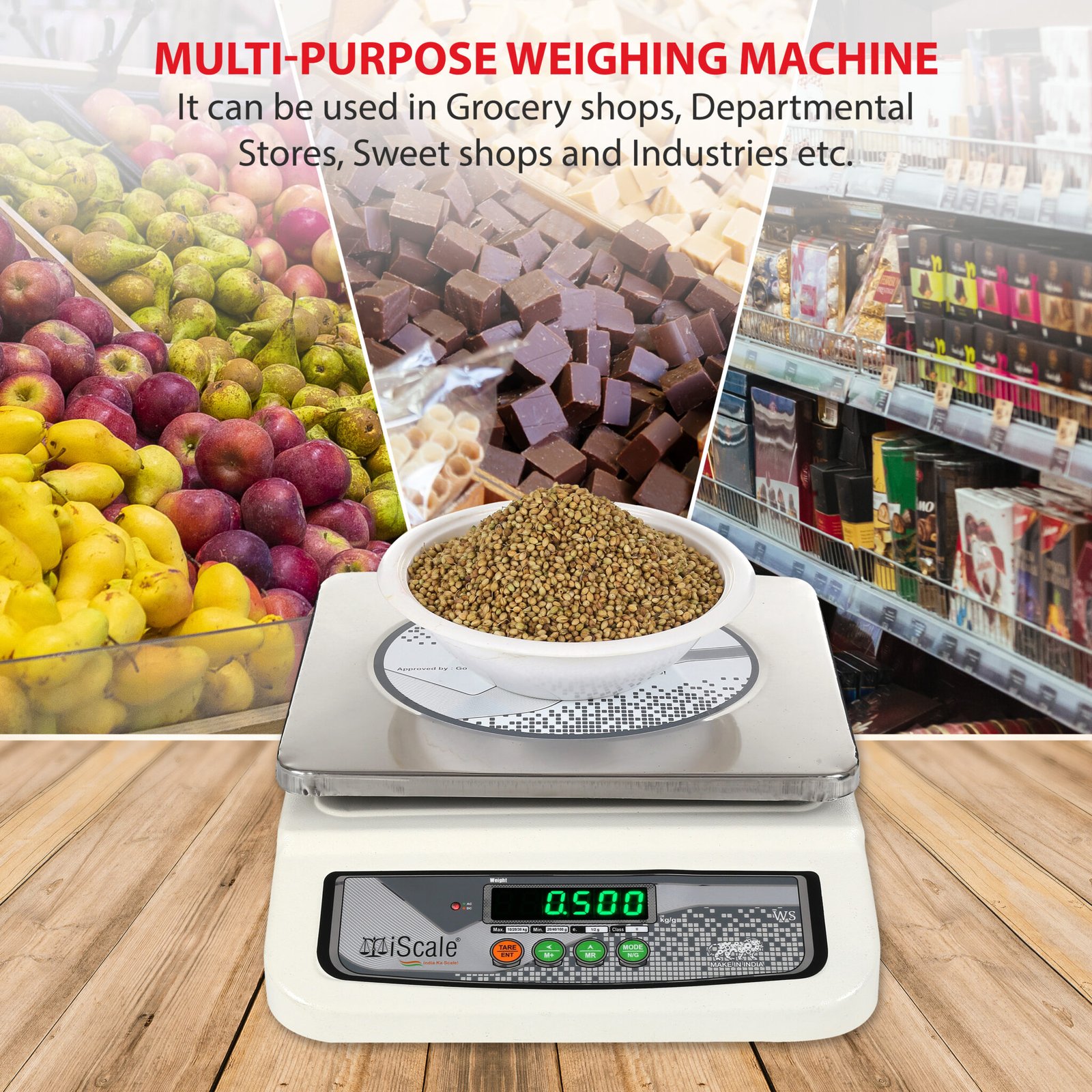 iScale i-06 Weight Capacity 30kg x 1g Accuracy, Electronic Chargeable ...